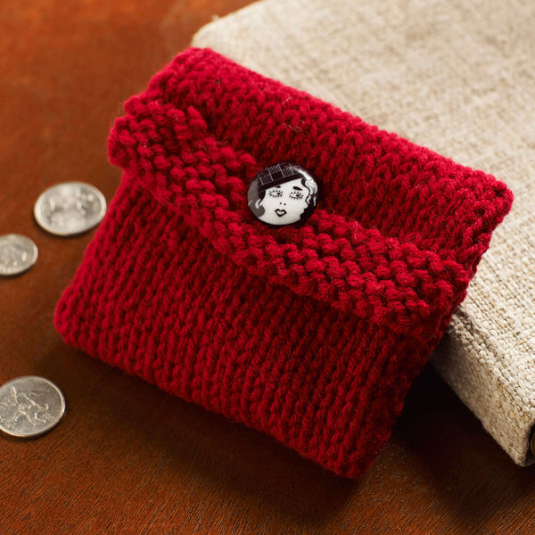 Knitted Coin Purse Alpaca-wool – YAPA