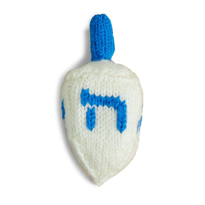 Red Heart Knit Gelt Bag and Dreidel Single Size