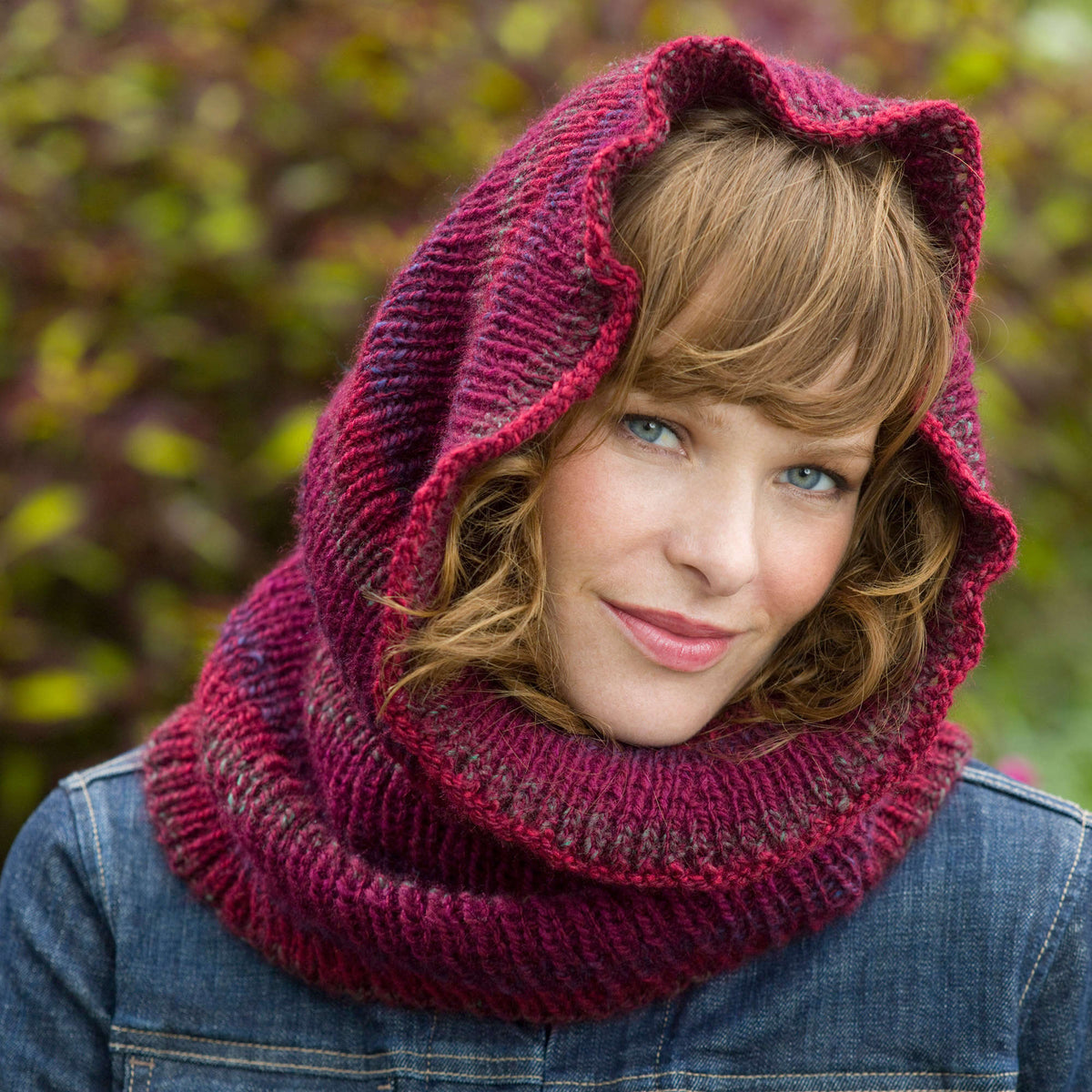 Knit Warmer made in Red Heart Collage Yarn