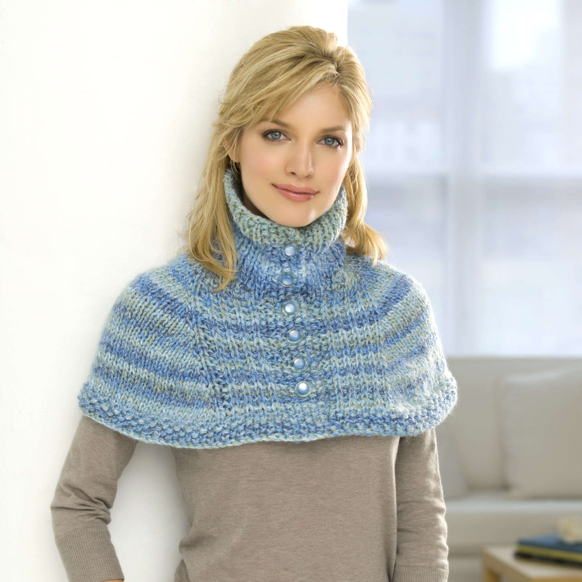 Free Red Heart Neck Warmer Capelet Pattern