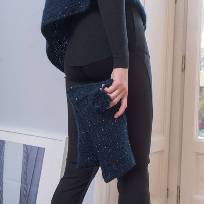 Red Heart Knit Serena Poncho Knit Poncho made in Red Heart An Italian Story Luce Yarn