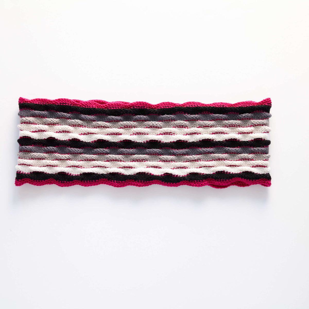 Knit Cowl made in Red Heart Chic Sheep Yarn