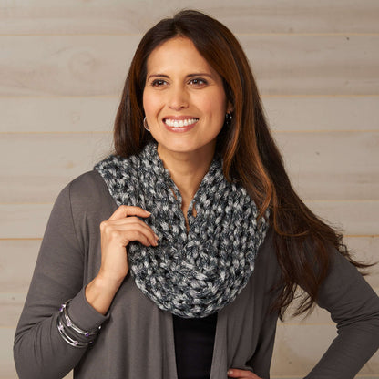 Red Heart Knit Elegant Evening Cowl Knit Cowl made in Red Heart Boutique Yarn