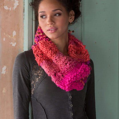 Red Heart Knit Multi-Textured Cowl Red Heart Knit Multi-Textured Cowl