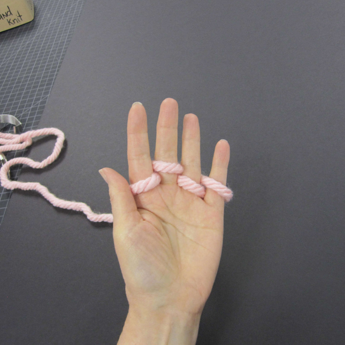 Knit Cowl made in Red Heart Grande Yarn