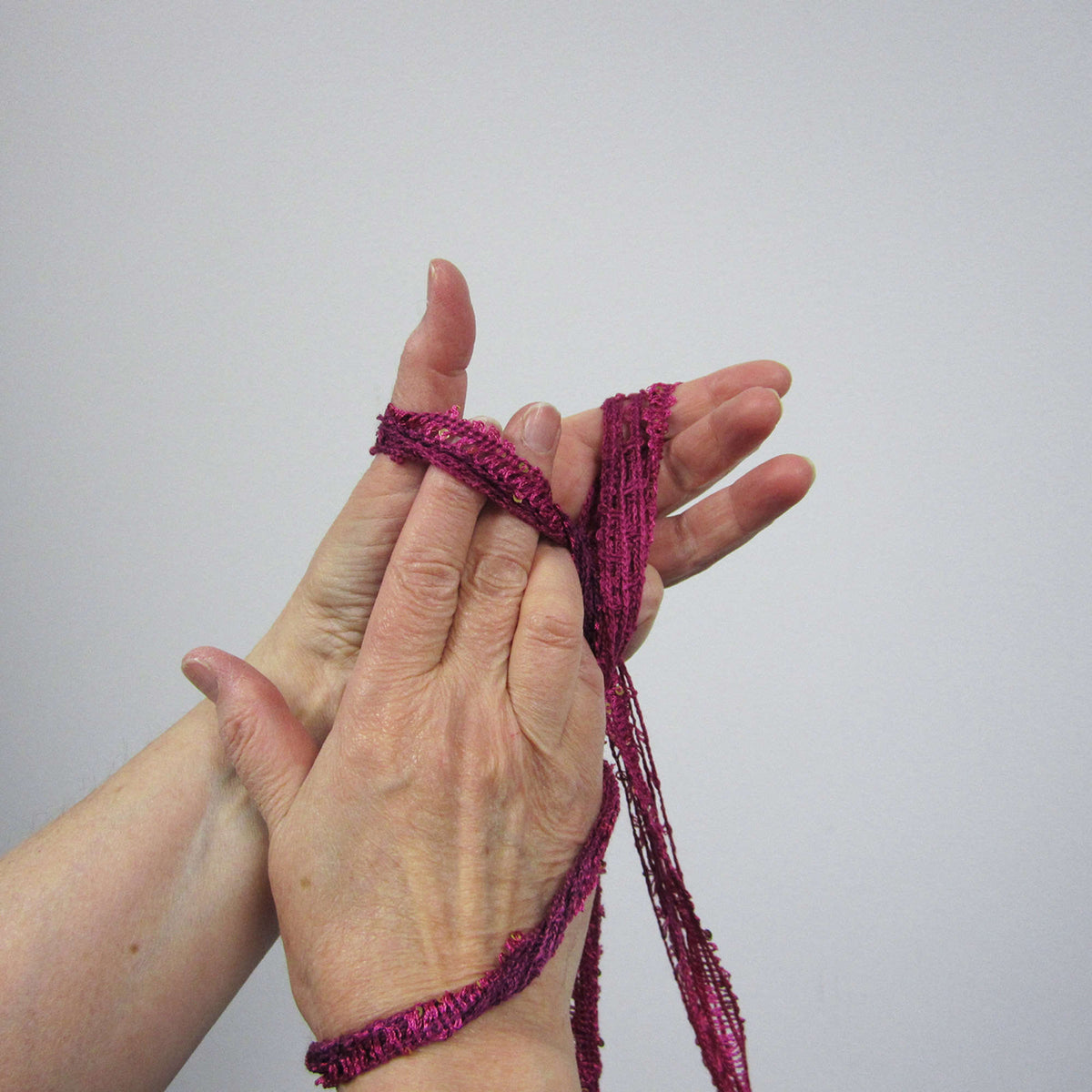 Knit Cowl made in Red Heart Boutique Yarn