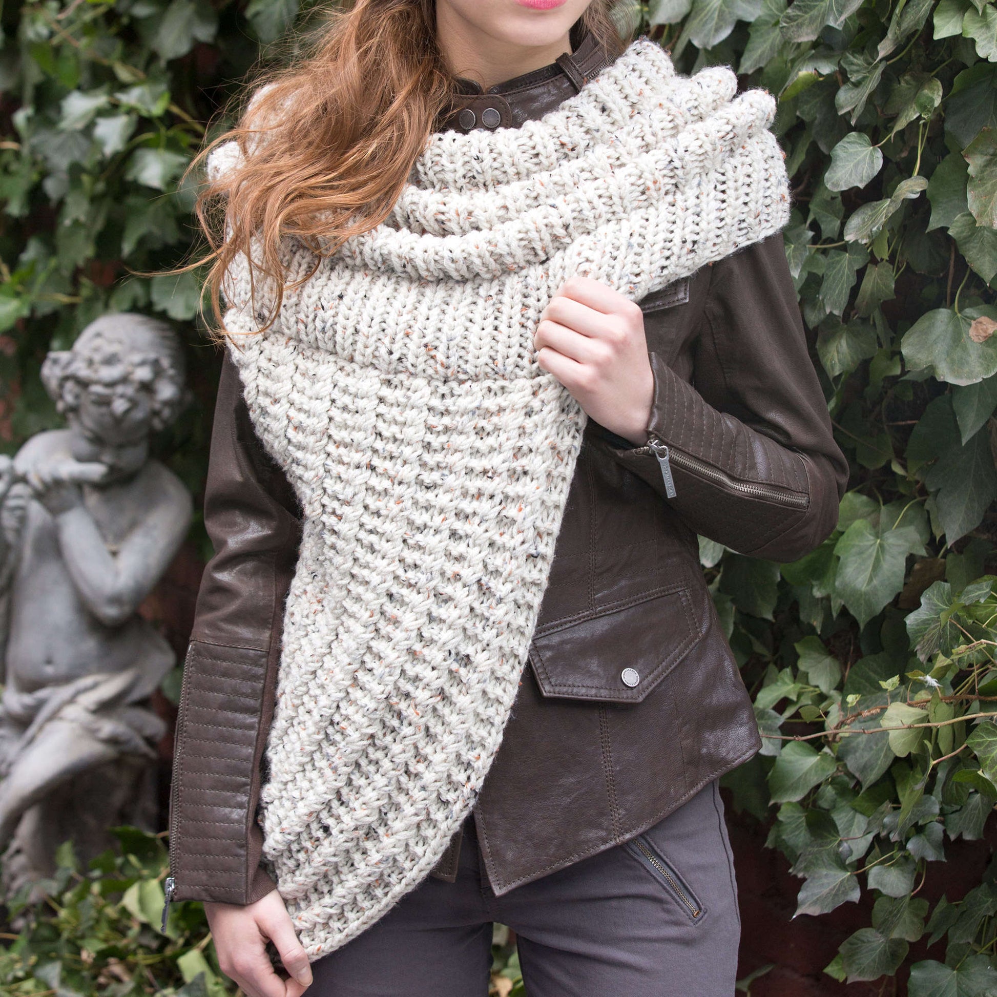 Free Red Heart Knit Survival Cowl Pattern