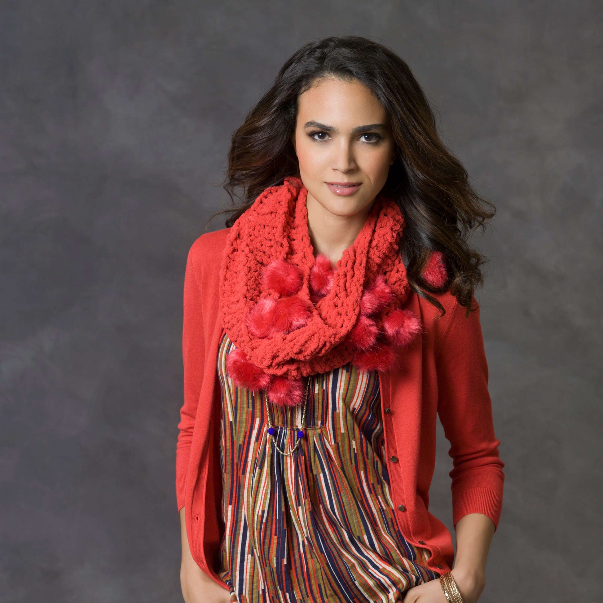Free Red Heart Knit Have A Ball Cowl Pattern