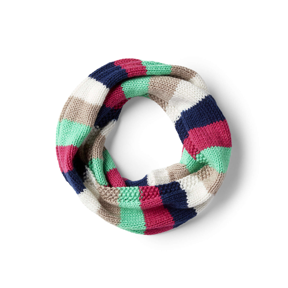 Knit Cowl made in Red Heart Super Saver Yarn