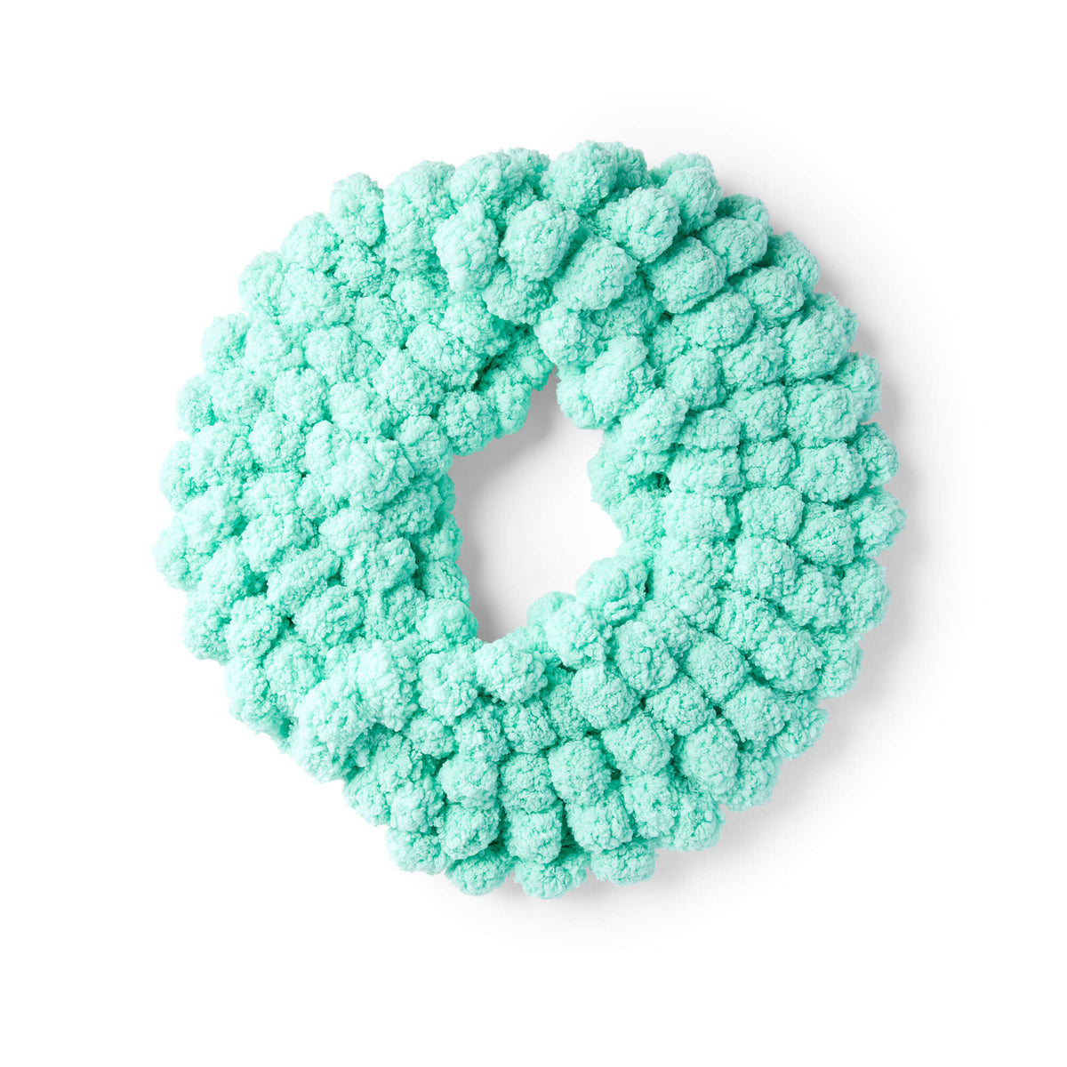 Knit Cowl made in Red Heart Pomp-a-Doodle Yarn