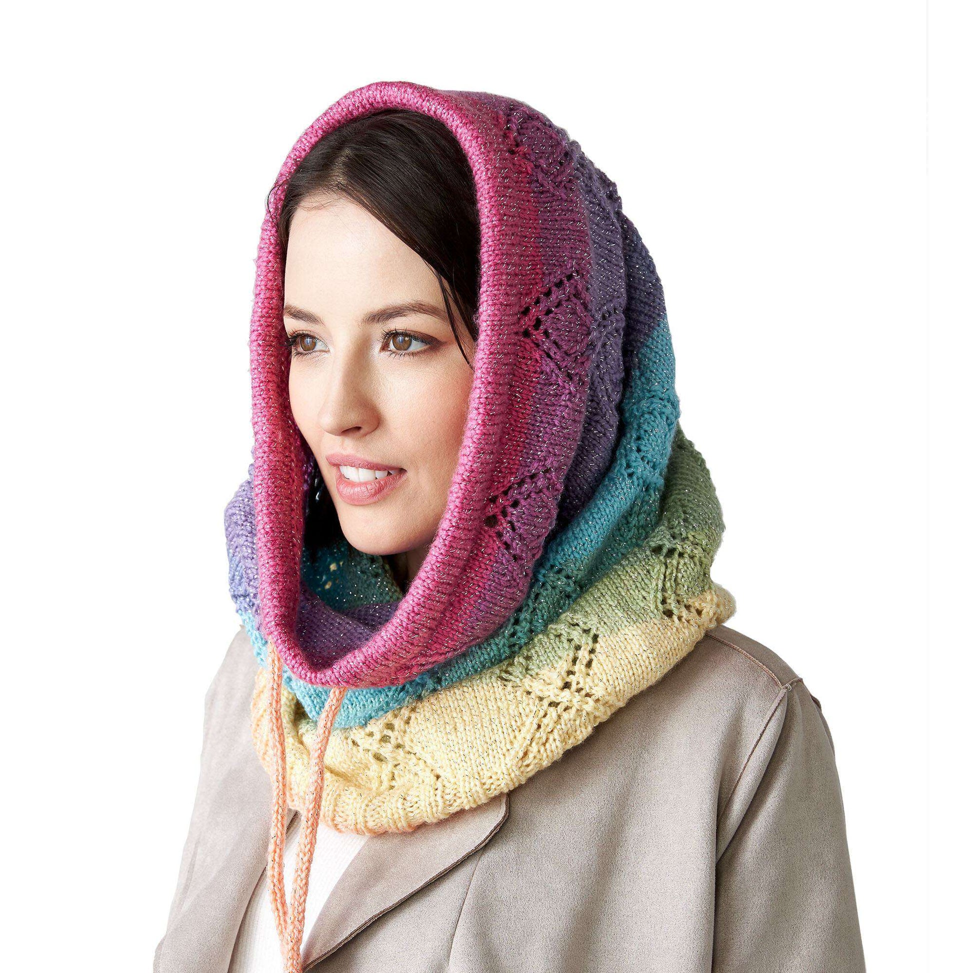 Free Red Heart Crossed Lace Snood Knitting Pattern Yarnspirations