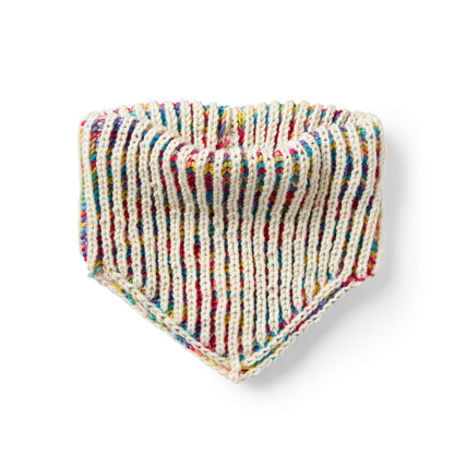 Red Heart Double Sided Brioche Knit Kerchief Single Size