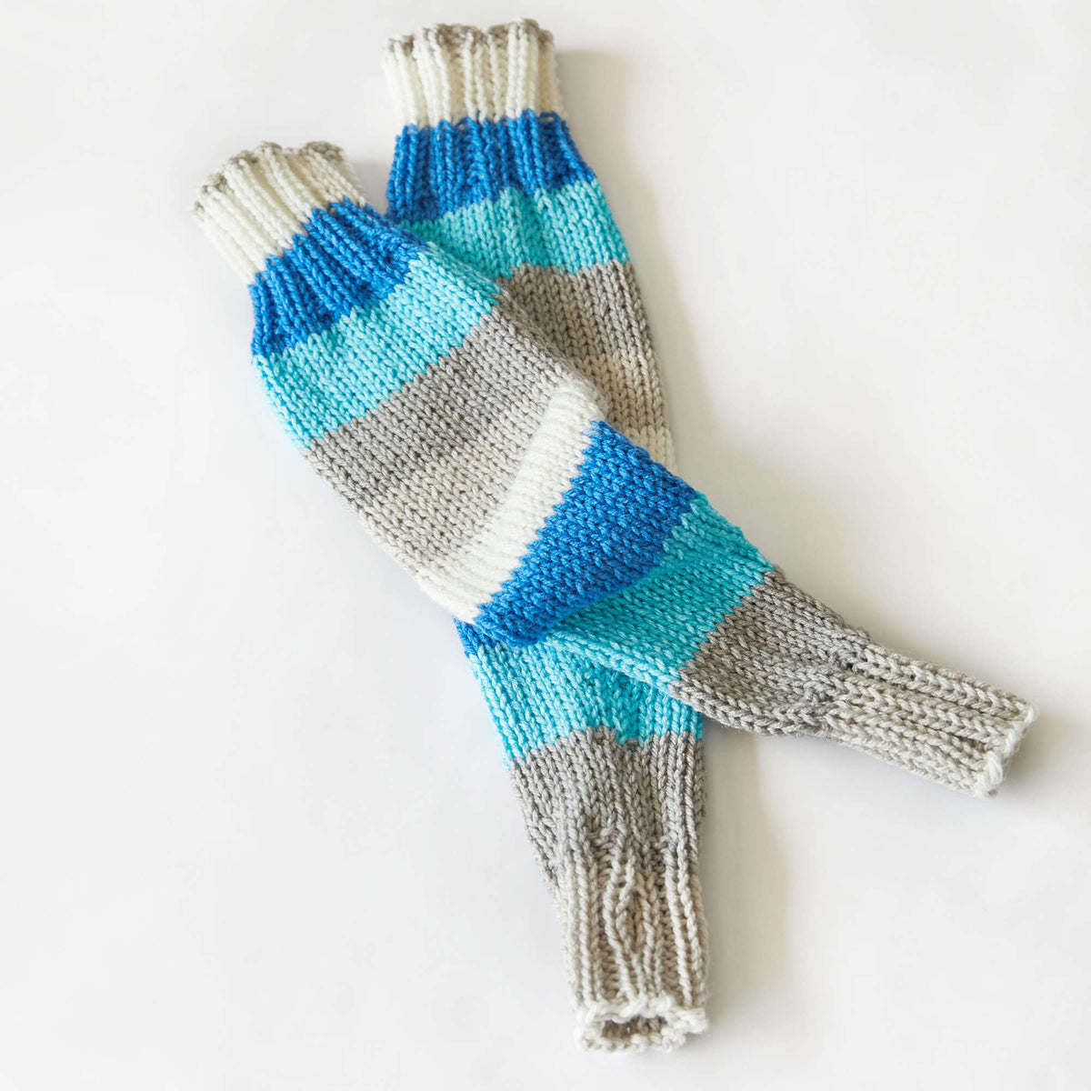 Knit Warmers made in Red Heart Super Saver Yarn