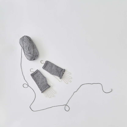 Red Heart Simple to Knit Wristers Knit Wristers made in Red Heart Soft Yarn