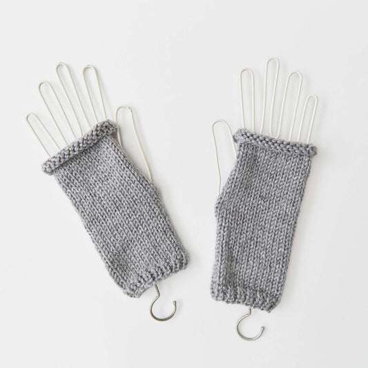 Knit Wristers made in Red Heart Soft Yarn