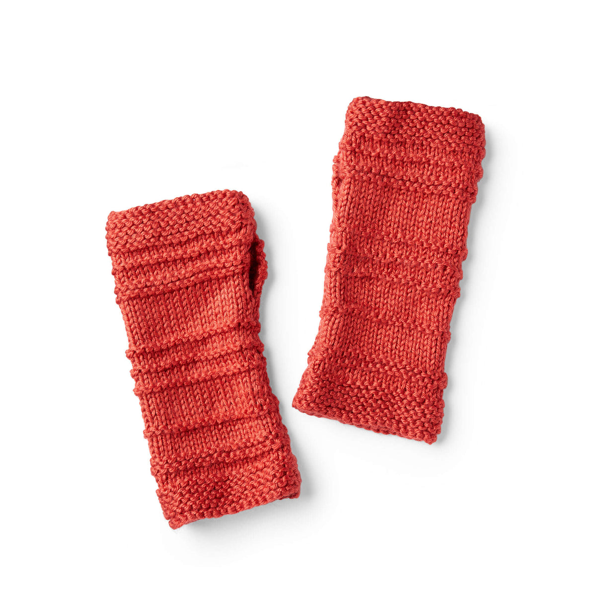 Knit Mitts made in Red Heart Soft Yarn