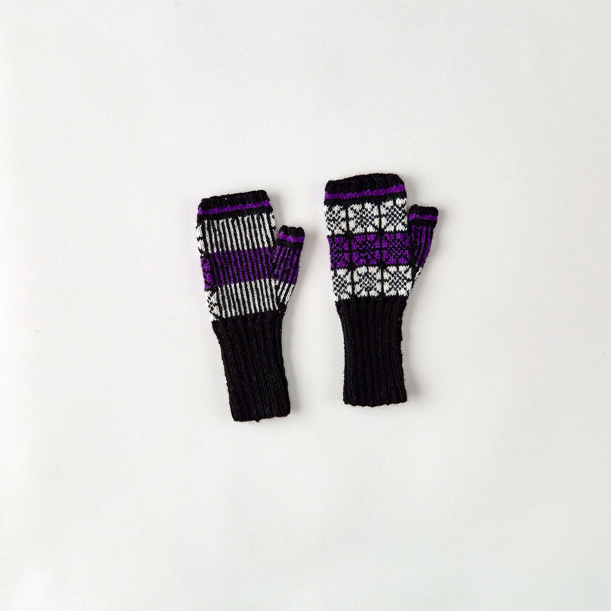 Knit Mitts made in Red Heart Heart & Sole Yarn