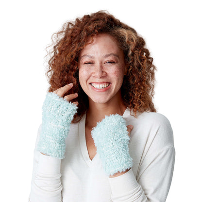 Red Heart Knit Frosted Fur Wristers Single Size