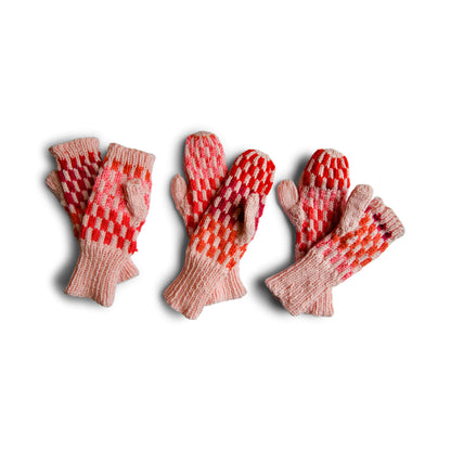 Red Heart 3 In 1 Knit Hand Warmers Red Heart 3 In 1 Knit Hand Warmers Pattern Tutorial Image