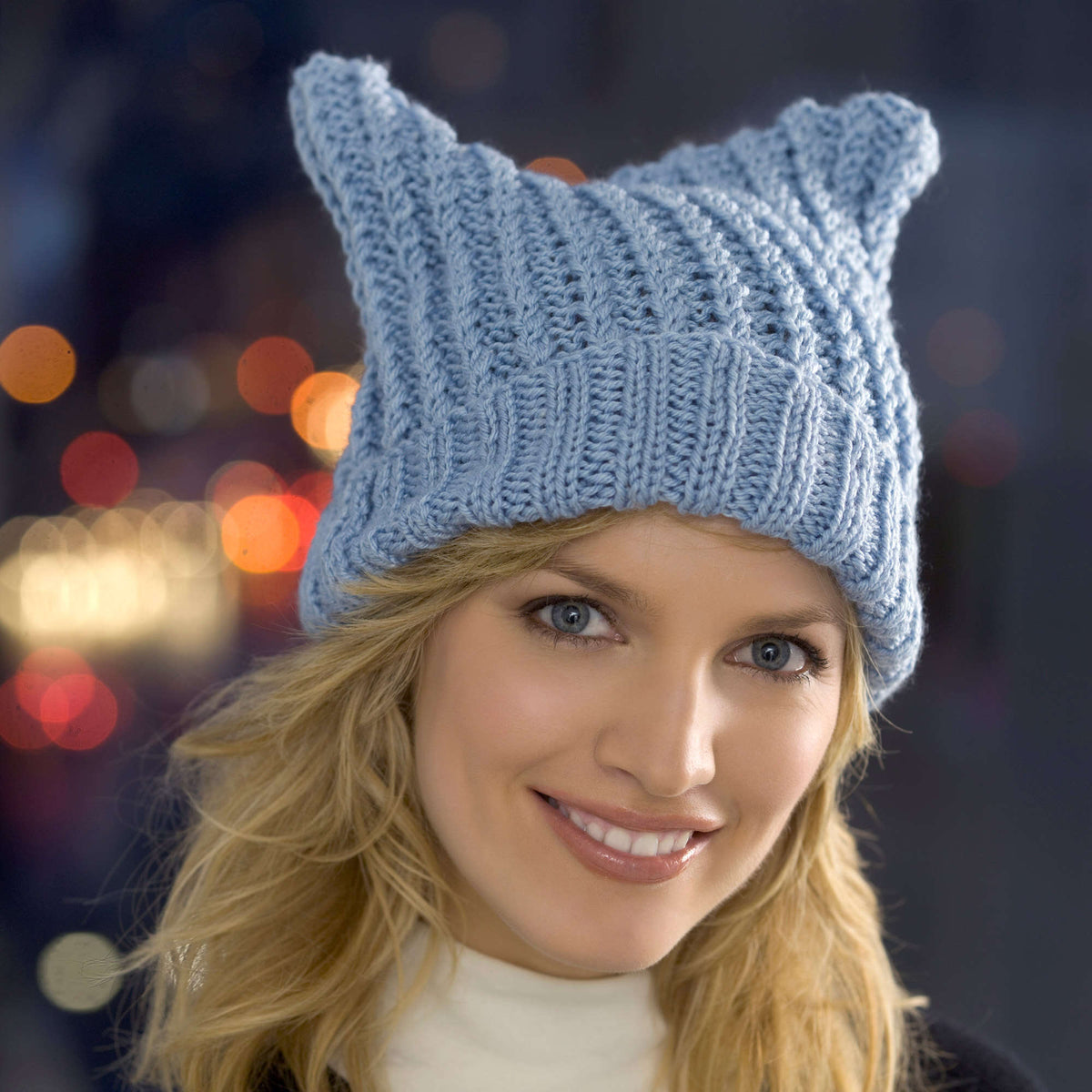 Knit Hat made in Red Heart Eco-Ways Yarn