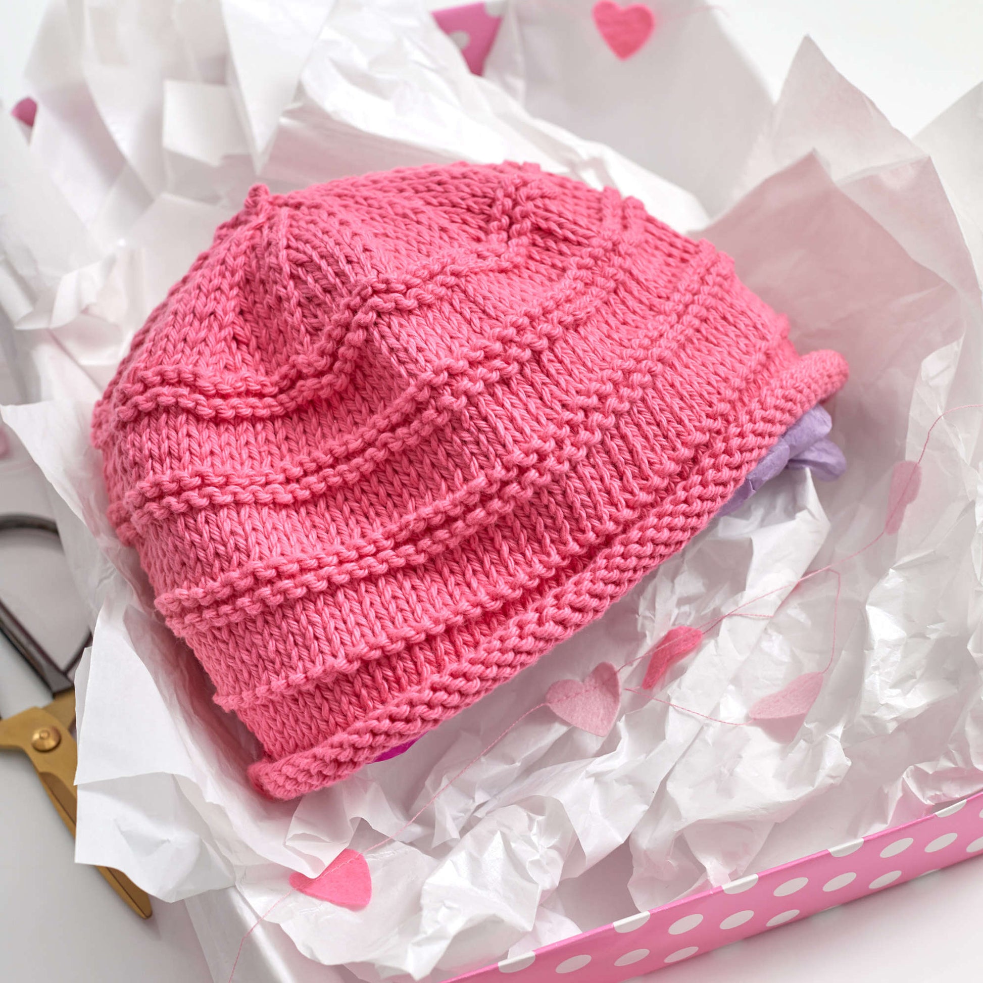 Free Red Heart Soft And Cozy Knit Hat Pattern