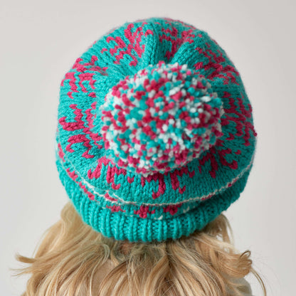 Red Knit Heart Vivid Fair Isle Hat Red Knit Heart Vivid Fair Isle Hat