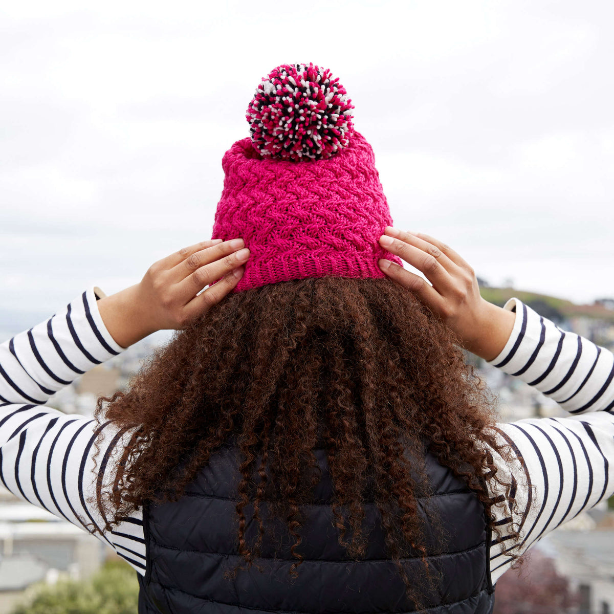 Knit Hat made in Red Heart Chic Sheep Yarn