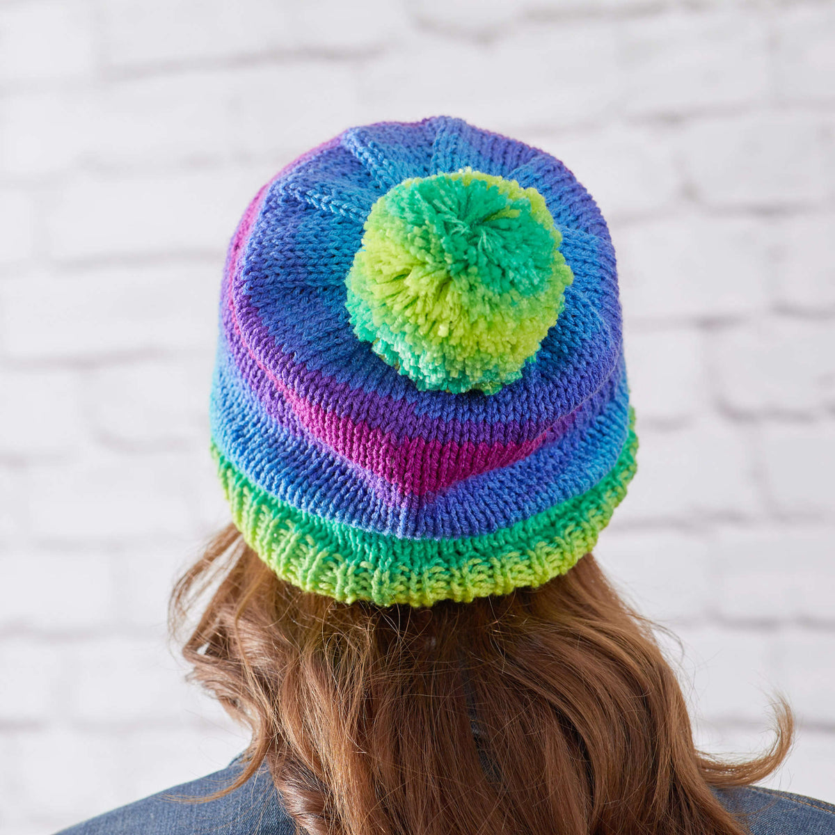 Knit Hat made in Red Heart Super Saver Yarn