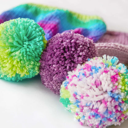 Red Heart Knit Ombre Hat Knit Hat made in Red Heart Super Saver Ombre Yarn