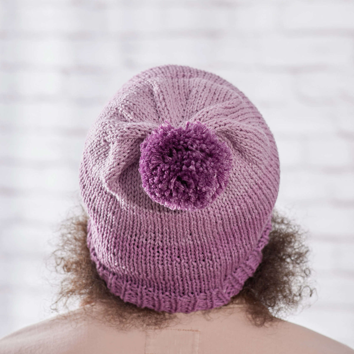 Knit Hat made in Red Heart Super Saver Fair Isle Yarn