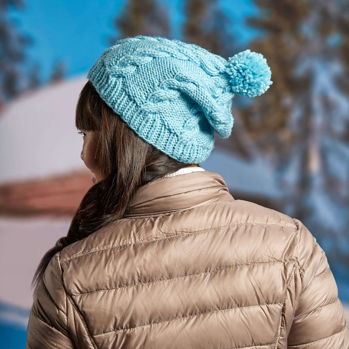 Knit Hat made in Red Heart With Love Yarn