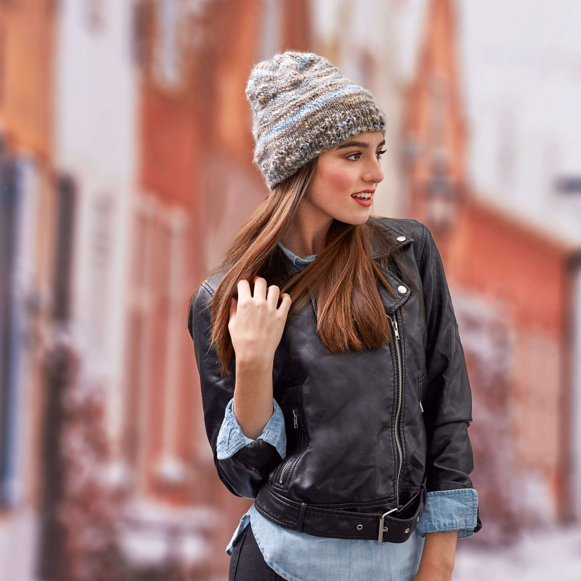 Free Easy Red Heart Free-Spirited Hat Knitting Pattern