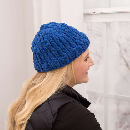 Red Heart Easy Peasy Hat Knit Hat made in Red Heart Sweet Yarn