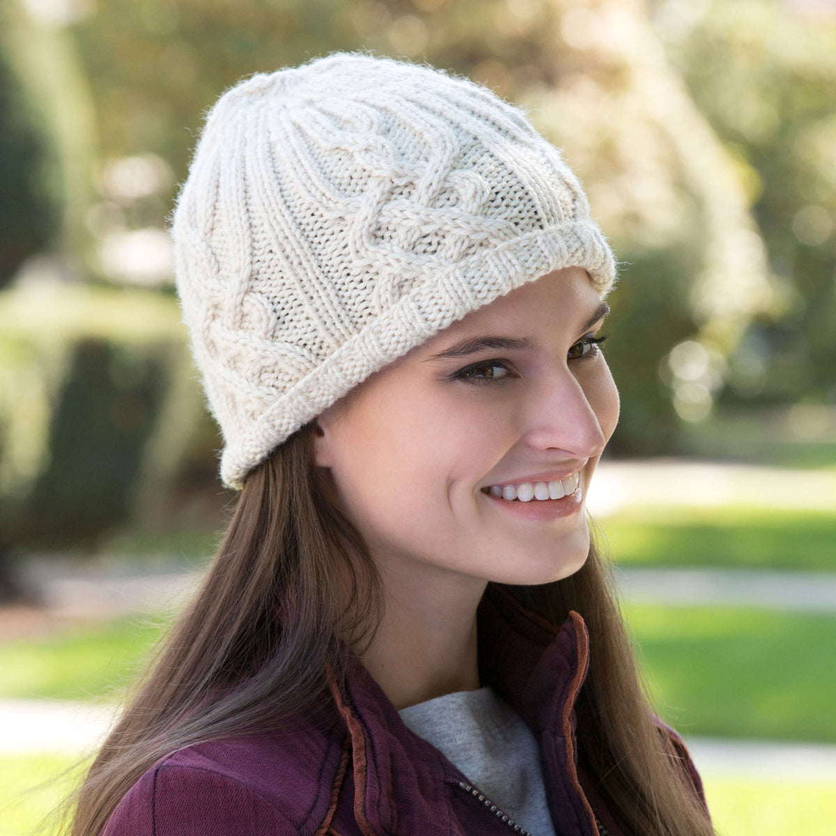 Knit Beanie made in Red Heart Soft Yarn