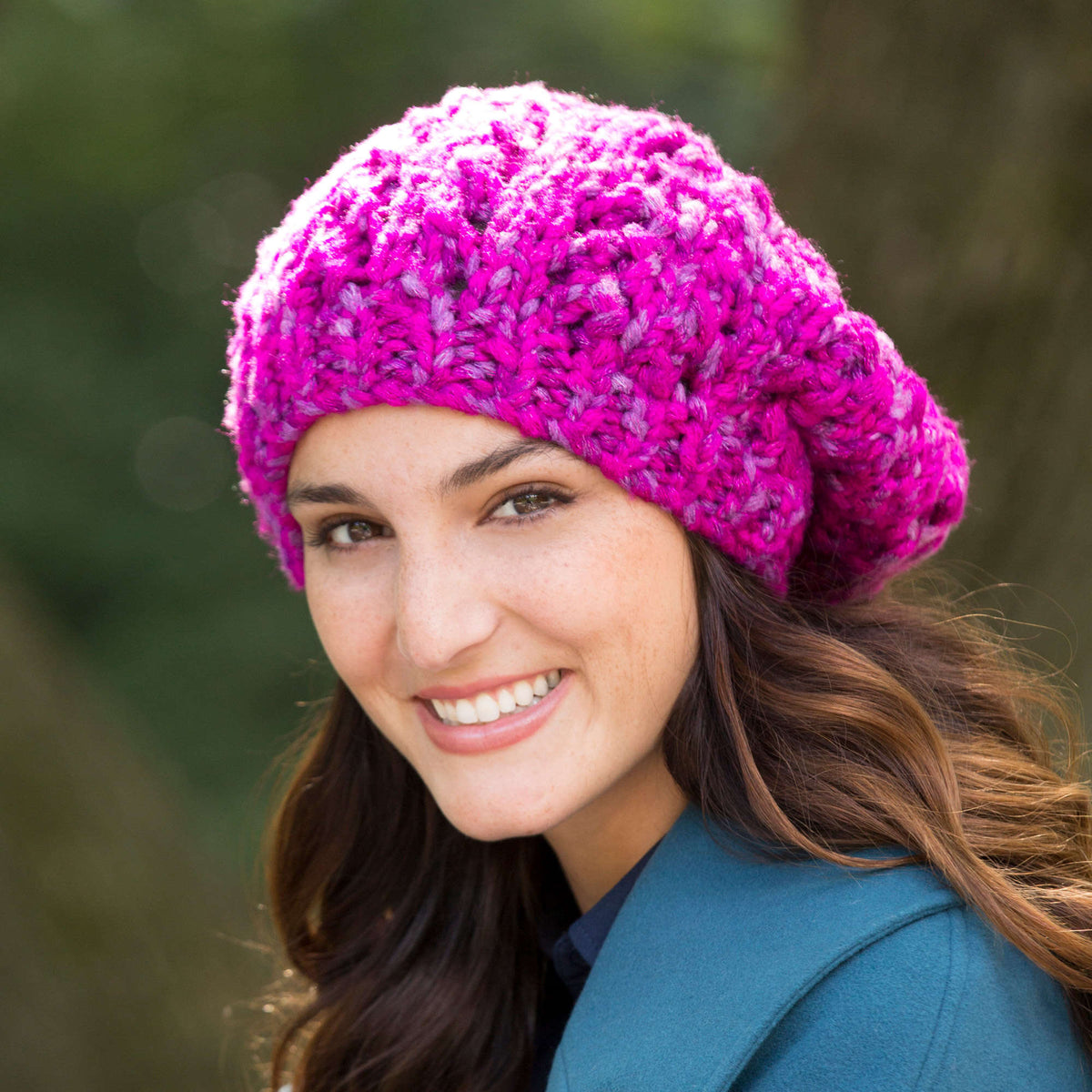 Knit Hat made in Red Heart Boutique Yarn