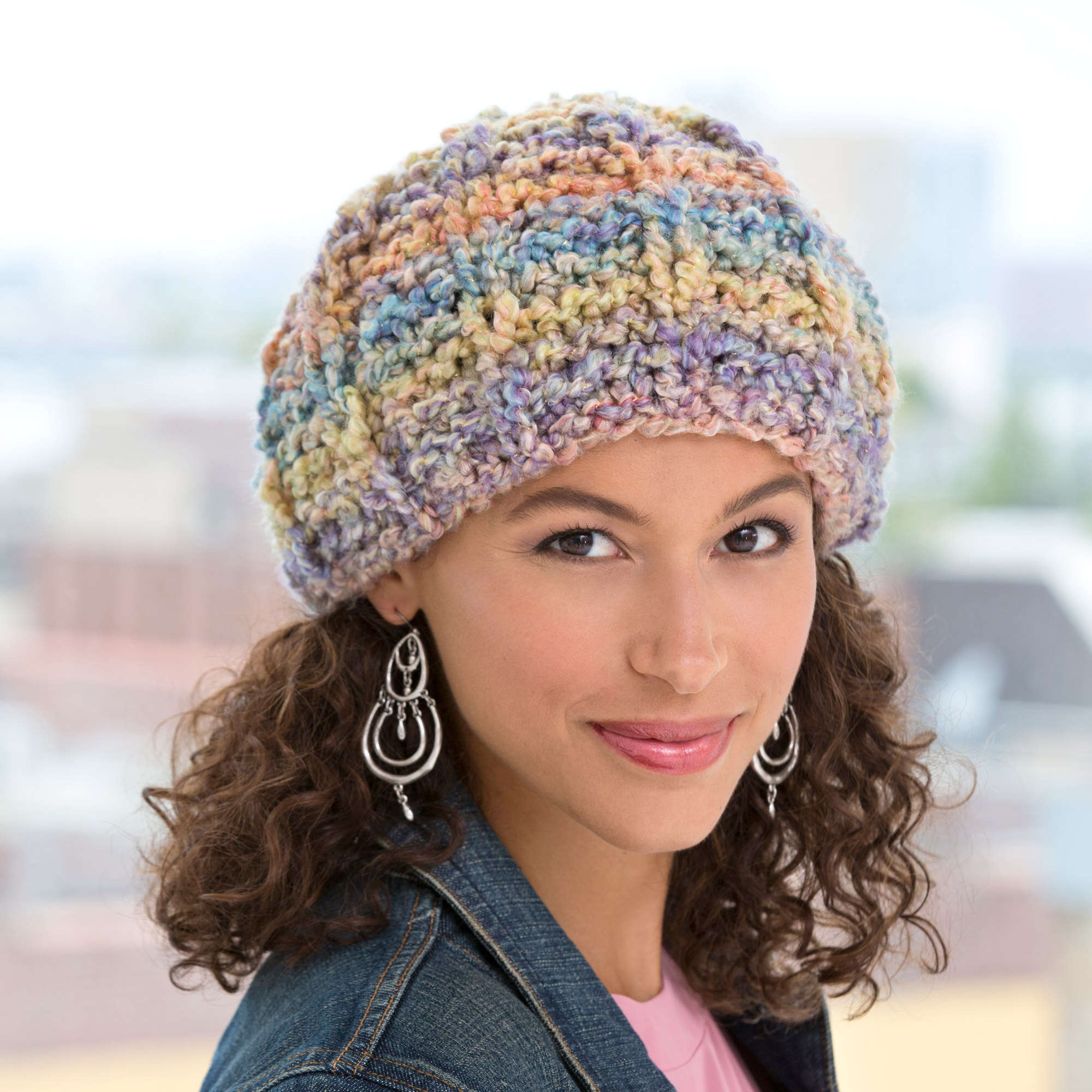 Free Easy Red Heart Soft Pastel Hat Knitting Pattern | Yarnspirations
