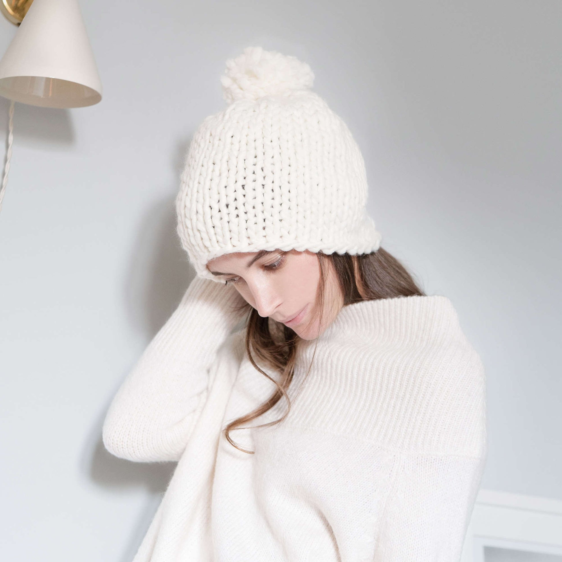 Free Red Heart Knit Latte Classico Hat Pattern