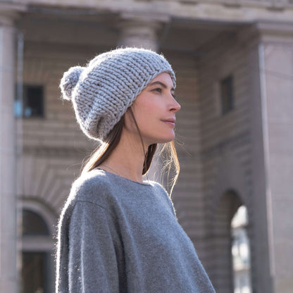 Red Heart Knit Pietra Classico Hat Knit Hat made in Red Heart An Italian Story Ora Yarn