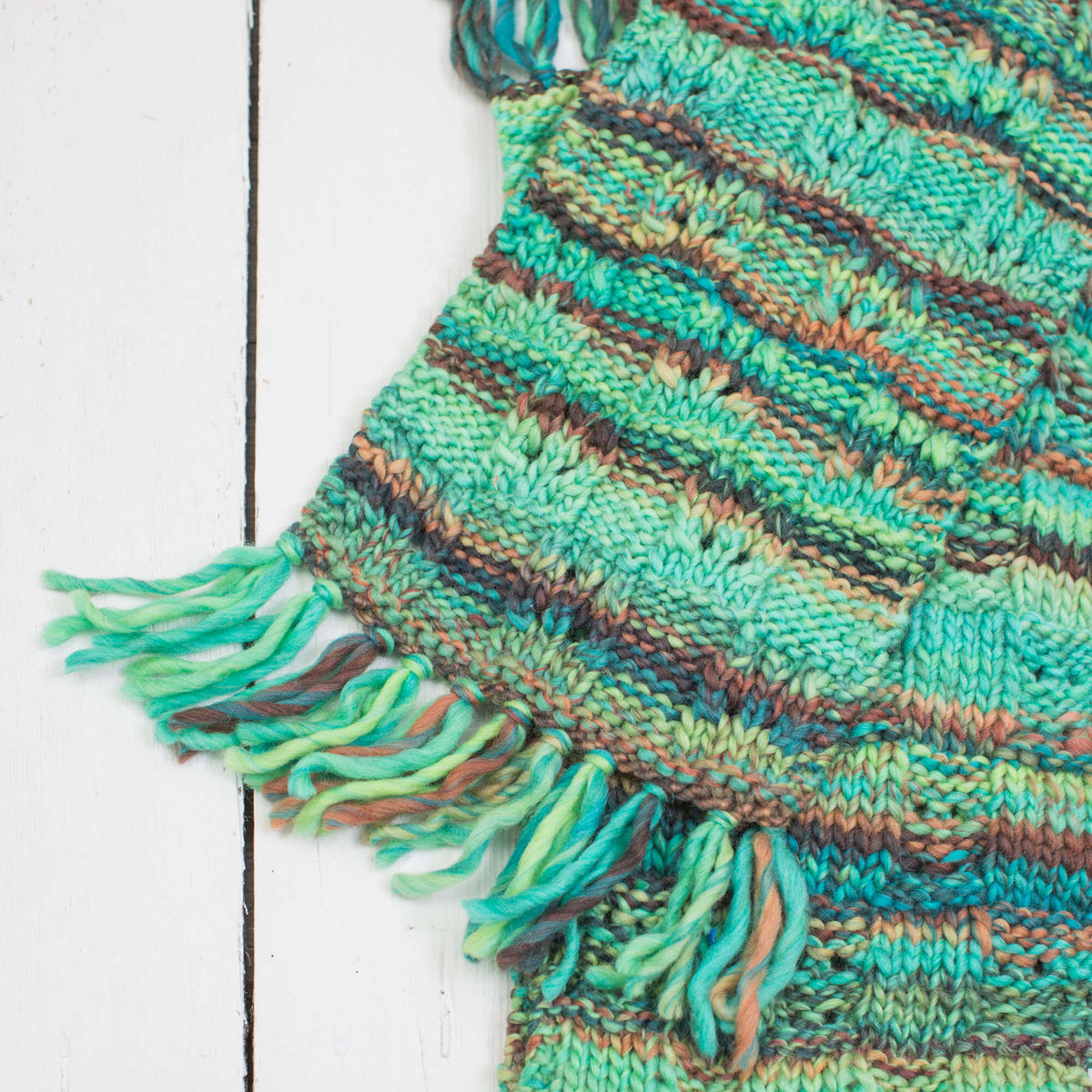 Knit Scarf made in Red Heart Evermore Yarn