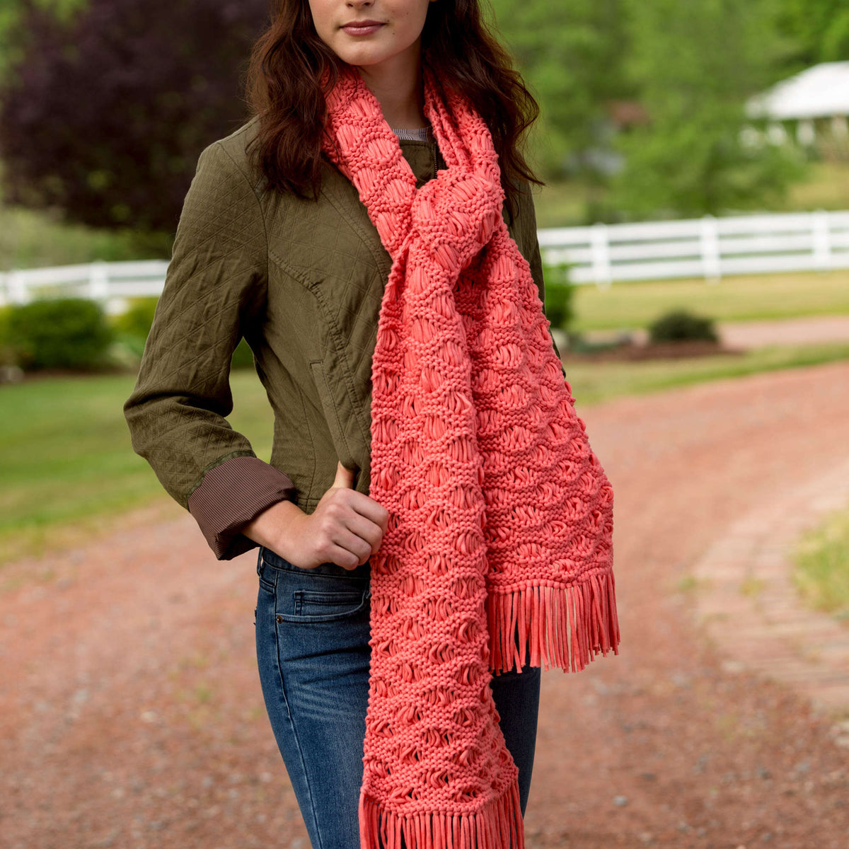 wavy scarf knitting pattern