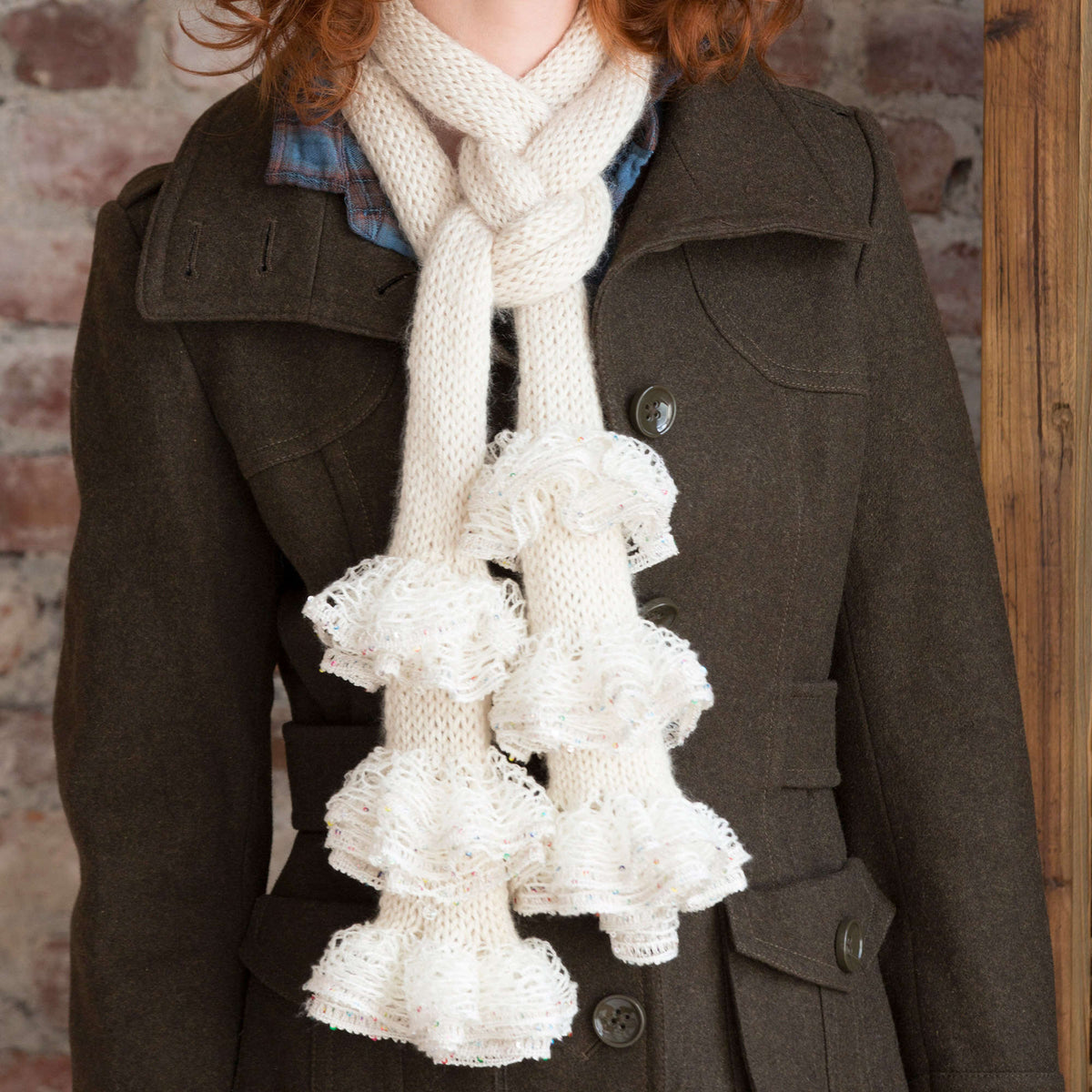 Knit Scarf made in Red Heart Soft Yarn