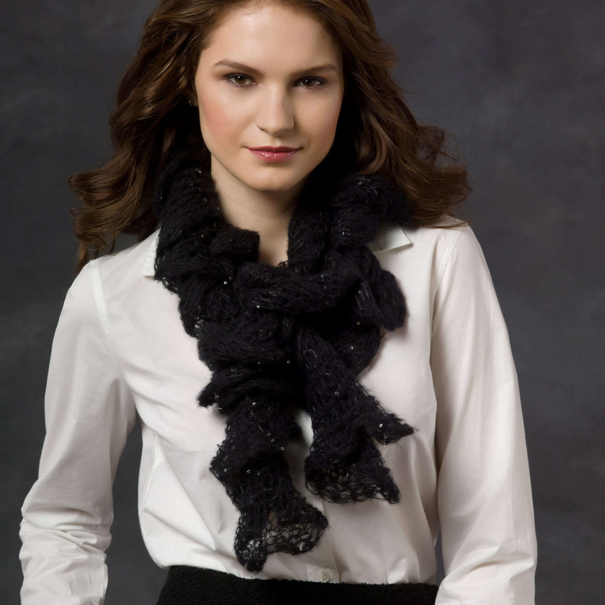 Knit Scarf made in Red Heart Boutique Yarn