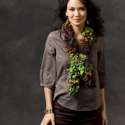 Red Heart Knit Two Stitch Quickie Scarf Knit Scarf made in Red Heart Boutique Yarn