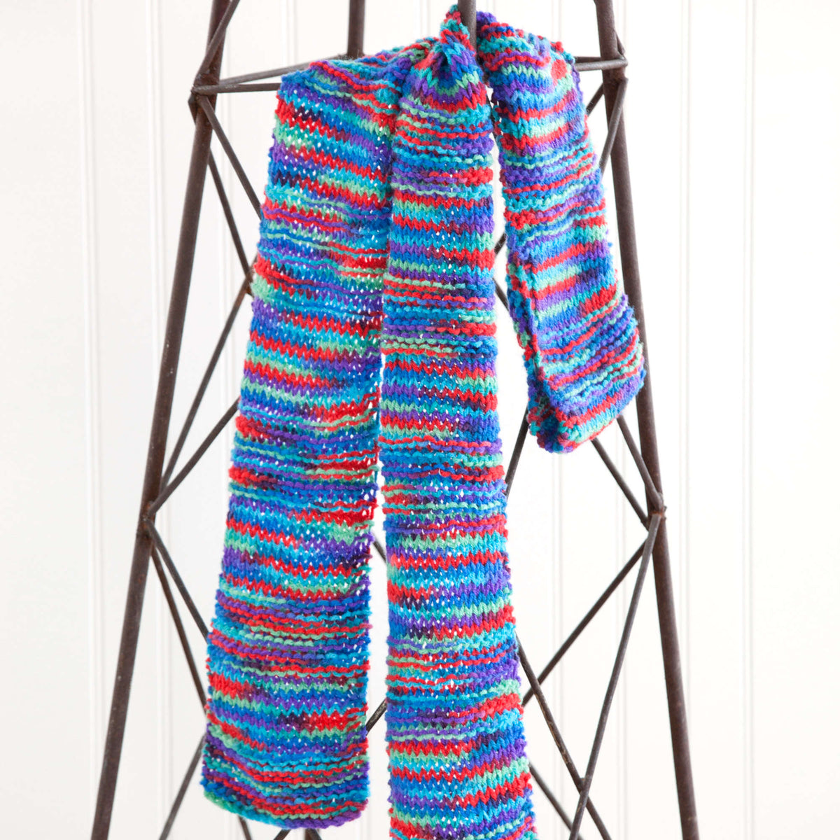 Knit Scarf made in Red Heart Super Saver Yarn