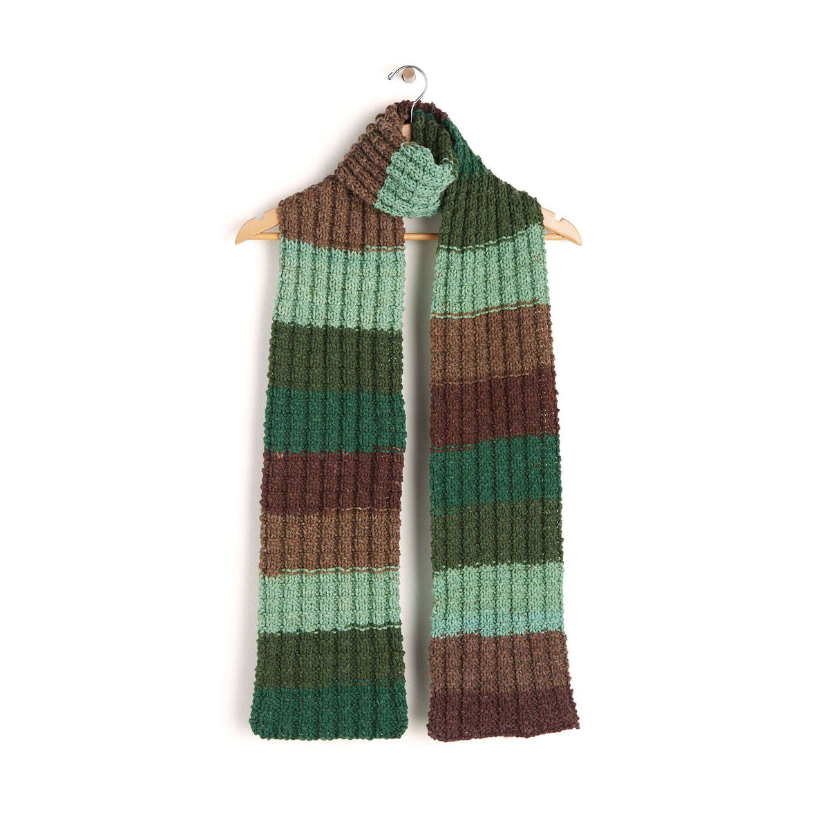 Knit Scarf made in Red Heart Super Saver O'Go yarn