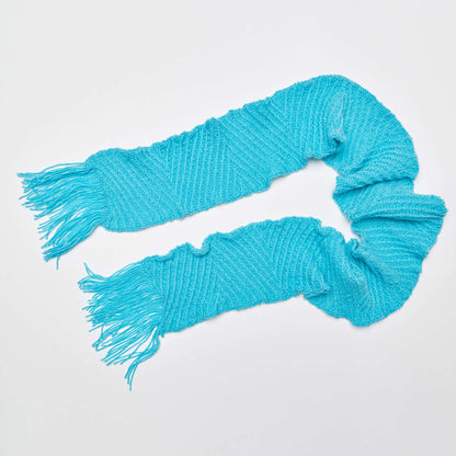 Red Heart Zigzaggy Knit Scarf Knit Scarf made in Red Heart Super Saver Yarn