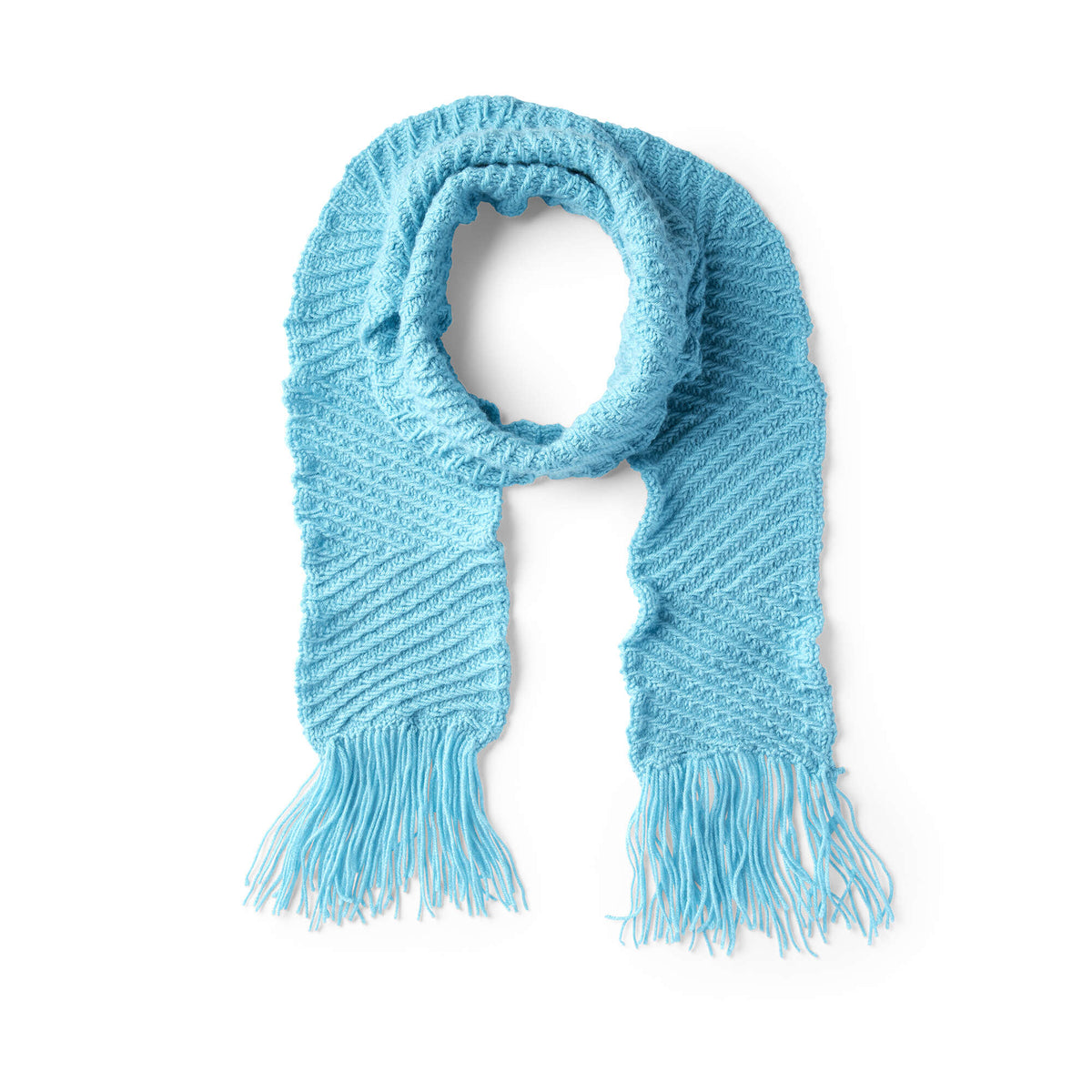 Knit Scarf made in Red Heart Super Saver Yarn