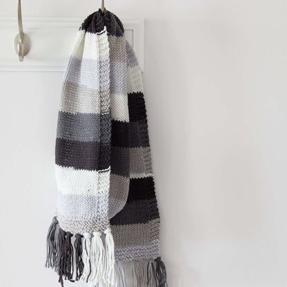 Red Heart Faux Fair Isle Knit Scarf Knit Scarf made in Red Heart Super Saver Fair Isle Yarn