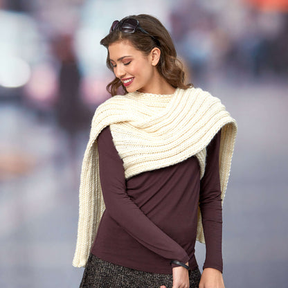 Red Heart Statement Scarf Knit Scarf made in Red Heart Soft Essentials Yarn