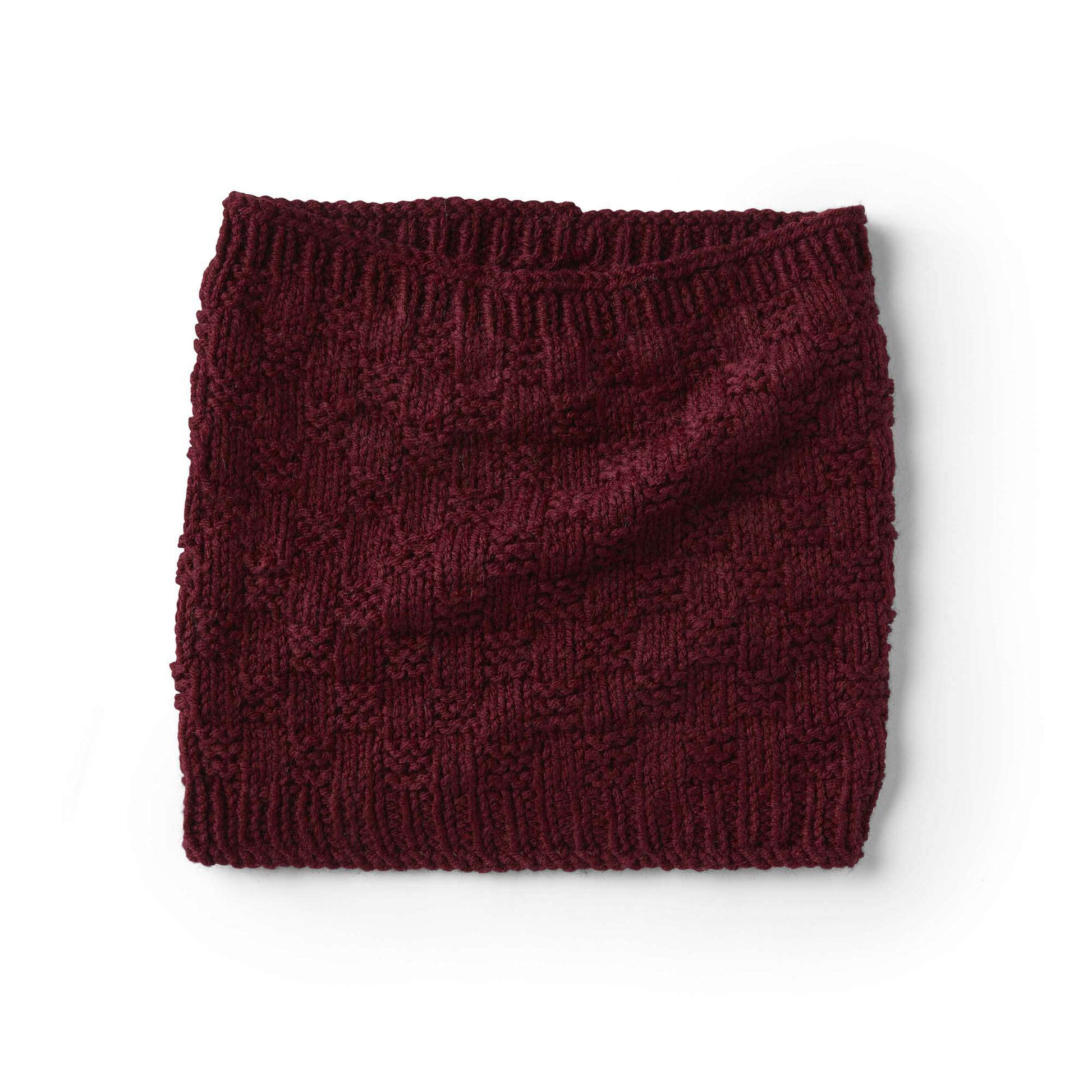 Free Red Heart Knit Keep Warm Cowl Pattern